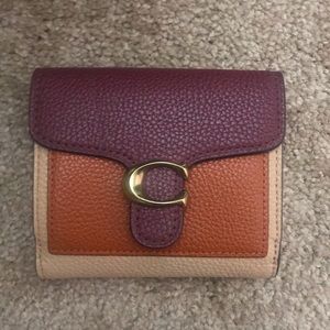 SOLD Tabby compact small wallet in colorblock
